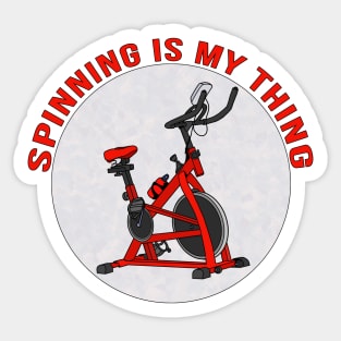 Spinning is My Thing Sticker